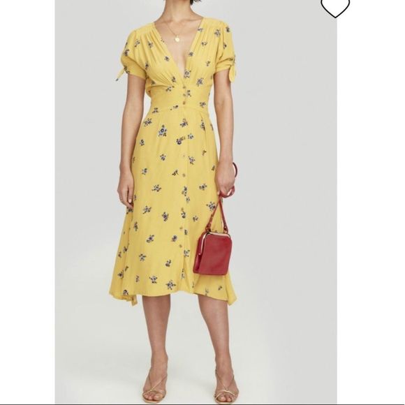 NWT Faithfull the Brand Billie Midi Dress Dolores - Picture 11 of 16